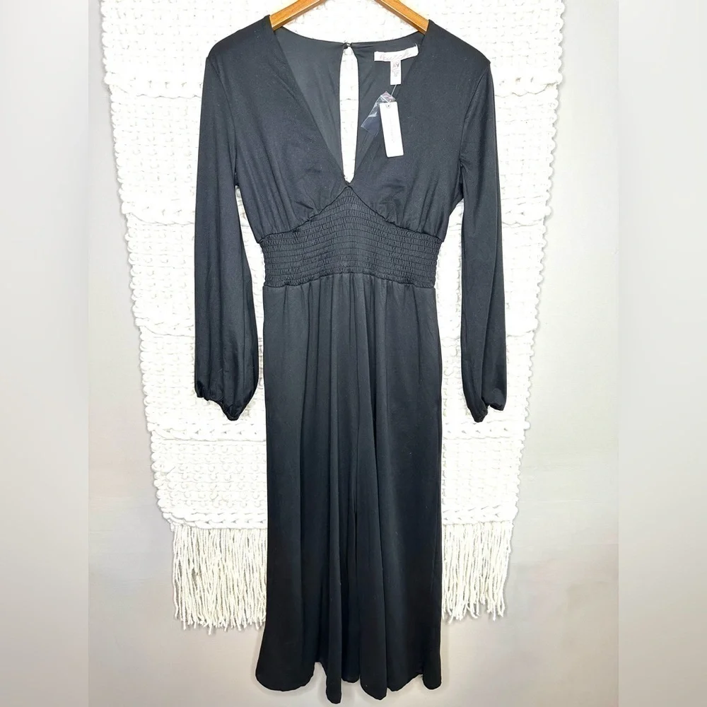 Anthropologie Hutch Wide Leg V Neck Jumpsuit